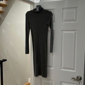 Express grey turtleneck dress